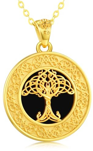 TwoAnts Tree of Life Necklace for Women 925 Sterling Silver Celtic Knot Pendant Necklaces Jewelry Birthday Gifts for Women Girlfriend Wife