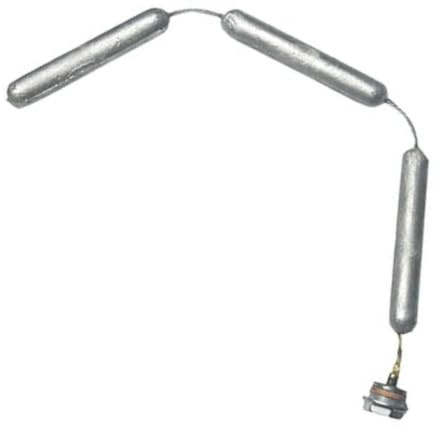 Magnesiumanode mit Gewinde - Magnesium-Anodenkette ø21-l130x 3-3/4