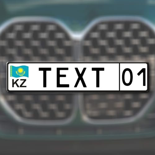 Wunschname Show Kennzeichen LKW Namensschild KZ Kasachstan Design