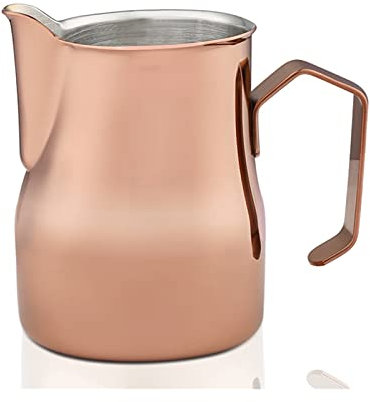QXSJEDYCH Pitcher Gravy Boat 550/700ml Stainless Steel Milk Frothing Jug Espresso Coffee Pitcher Barista Craft Coffee Latte Milk Frother Pitcher Milk Jug Sauce Boat (Color : Rose gold optional, Size :