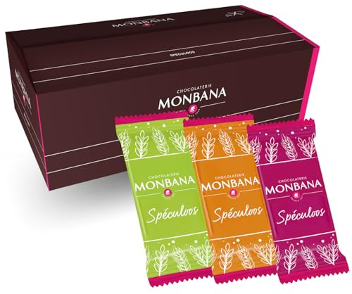 MONBANA Mini-Spéculoos - 300 Spéculoos emballés individuellement