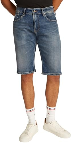 Tommy Jeans Herren Ronnie Bi5154 Dm0dm20948 Shorts Mit 5 Taschen, Denim (Denim Dark), 31W EU