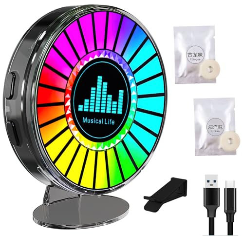 XiXiRan Musik Rhythmus Licht, Buntes Klangsteuerungslicht, Music Light Bar, RGB Sound Kontrolle LED Licht Stick, Ambiance Play Lightbar, 32Bit Music Level Light, USB-Aufladung Sound Pickup Lights(D)