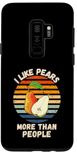 Hülle für Galaxy S9+ Vintage I Like Pears More Than People Retro Birnen Obst