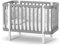 Veres Monaco Babybett/Gitterbett (120x60 cm) - Premium Luxus Kollektion, sicher & multifunktional (Graphit Weiß)
