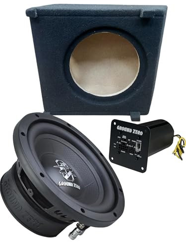GZIW 200 Aktiv Subwoofer Set, passend für VW T5, T6, T6.1 Bus Untersitz Subwoofer, GZIW200 Subwoofer, Aktivmodul, Stabiles Gehäuses