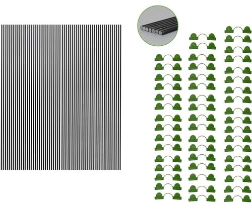 Rdxanc Serre cerceaux tunnel de culture pour jardin, filet surélevé, ombre, tissu