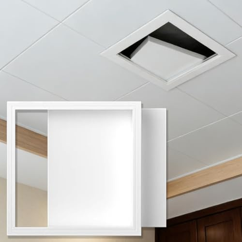 Trampilla Pladur Panel De Acceso Extraíble, Tapa De Puerta De Inspección para Pladur, Panel De Acceso Oculto para Techo Trampilla Pladur Oculta Cables/Tubos(6x23.6in/15.2x60cm)