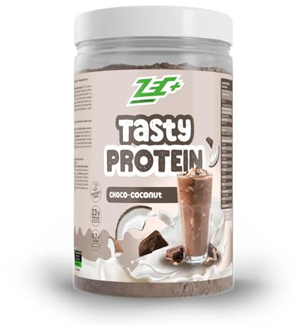 ZEC+ Tasty Protein 450g – Mehrkomponenten Proteinpulver mit Whey & Casein – Cremiger Eiweiß Shake mit hohem Proteingehalt – Made in Germany (Chocolate Coconut)