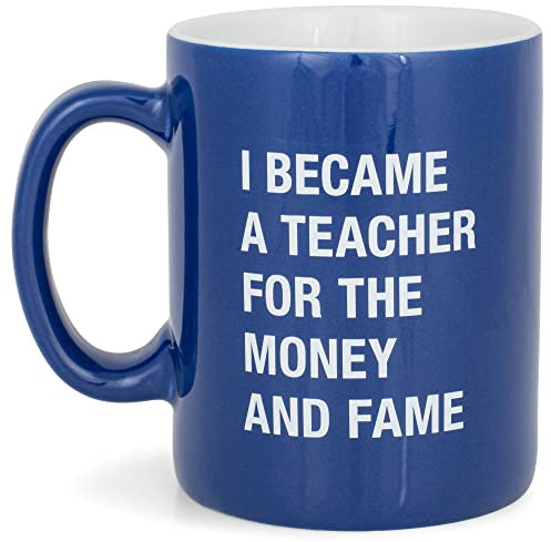 About Face Designs Y188237 Mug-13.5 oz Money and Fame, Blue