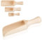 Smart Planet Lot de 3 pelles à épices en bois de différentes tailles – Pelle de remplissage – Pelle à nourriture – Pelle en bois pour épices, café, nourriture pour animaux, etc.