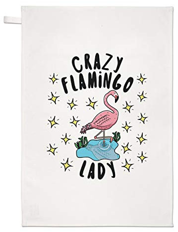 Gift Base Verrückte Flamingo Damen Sterne Geschirrtuch Spüllappen