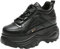 ANUFER Mujer Plataforma Alta Chunky Zapatos Deportivos Casual con Cordones Zapatillas de Papá Negro SN02920 EU37