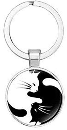Dreambase Schlüsselanhänger Yin Yang Katze