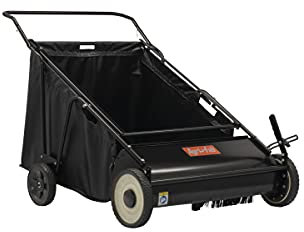 Agri-Fab 45-0570 30 Push Behind Lawn Sweeper, 12 cu. ft Hopper Bag Capacity; Leaf & Grass Catcher, with Adjustable Brush Height