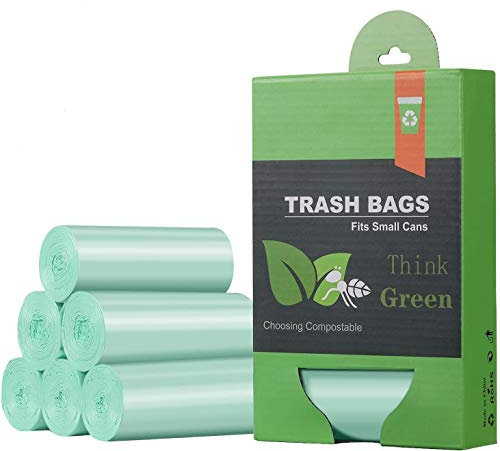 IceFrog Müllbeutel für Kompostbehälter 4.5 Liter 5 Rollen 125 Stück Küchen Lebensmittel Müllsäcke 100% biologischer und abbaubarer Beutel mit Zertifizierung …