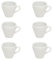 Gastro Spirit - 6er Espresso-Tassen Set - Weiß, 90 ml, Porzellan, dickwandig, spülmaschinenfest, italienisches Design - 6-teiliges Kaffee-Tassen Set