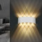 Lureshine Wandleuchte LED Innen, 22x8x5cm Up an Down Wandlampe, Aluminium-Druckguss Wandleuchte 8w Weiß, Wandleuchte Innen 3000K Warmweiß, Wandlampe Innen für Wohnzimmer Garage