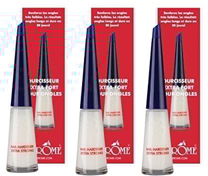 Herome 3-Pack Nagelhärter Extra Stark (Nail Hardener Extra Strong) - Nagelverstärker Garantiert Feste Nägel, Schon nach acht Tagen sind die ersten Ergebnisse spürbar. - 3 * 10ml.