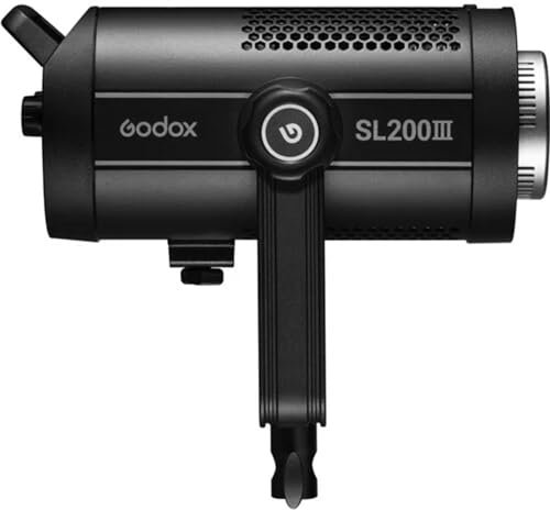 Godox SL200III SL200WIII 215W LED Video Lights, CRI96 + TLCI97 +, Builtin 8 FX Special Effects, Ultra Silent Fan for Newborn Photography,Interview Lighting, Video Filming Support APP Control