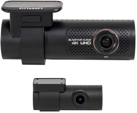 BlackVue DR970X-2CH-64 | 4K UHD Cloud Ready Dual Channel Dash Cam with Built-in Wi-Fi, GPS and Native Parking Mode | 64GB SDHC Included