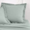 TODAY Essential - Lot de 2 Taies d'oreillers 63X63 cm 100% Coton Uni, Celadon