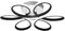 LED Ceiling Light with Flower Shape, Modern Creativity Chandelier Fixtures, Flush Fitting Ceiling Lighting Fixture for Living Room Bedroom Kitchen (Black, Three Lights)