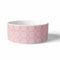Lizzy Ceramic Dog Bowl | Pet Food Dish for Large Cat Dogs | Porcelain Pets Bowl for Feeder Water (Pink)