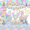 196 Pcs Butterfly Party Decorations - Including Plates, Tablecloth, Balloons, Banner, Butterfly Stickers, Cups, Butterfly Wing Set for Butterfly Birthday Decorations, Fairy Party Supplies