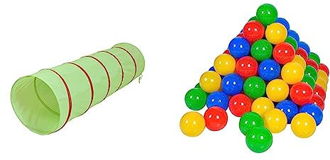 Knorrtoys 55100 - Spieltunnel Bilba & 56789, 100 Bälle bunt