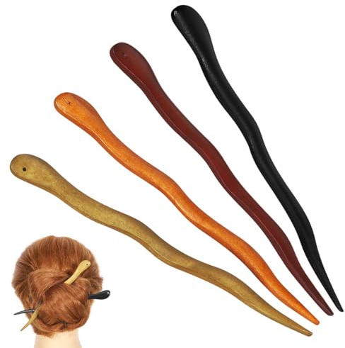 4 Pezzi Bacchette Per Capelli In Legno Vecchie Bacchette Cinesi In Legno Accessori Per La Sposa Bacchette Di Capelli Di Bastoncino Giapponese Capelli Signorina Accessori Di