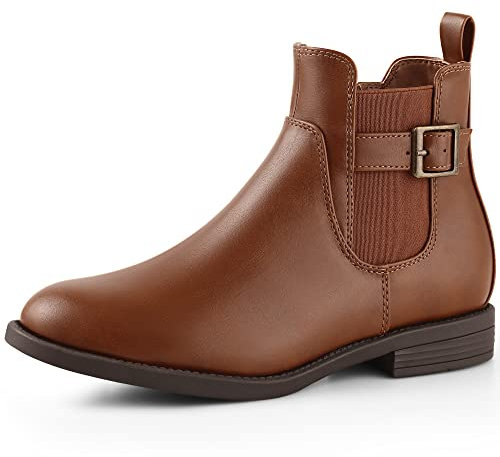 Harvest Land Damen Stiefel Damen Bequeme Chelsea Boots Stiefeletten Stilvolle klassische Schuhe für Erwachsene Braun41
