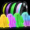 RepRapper Leuchtendes PLA Filament 1,75 mm Set, 3D Druck Leuchtendes Filament Set für 3D Drucker, pla glow in the dark 4 * 250g Set (Spule) Lila+Gelb+Grün+Weiß bis Regenbogen