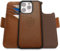 Dreem Fibonacci kompatibel mit iPhone 15 Pro Max Brieftaschen-Etui / 2-in-1 stoßfestes Etui und abnehmbares Folio aus veganem Leder, MagSafe-kompatibel, RFID-Schutz [Schokolade]