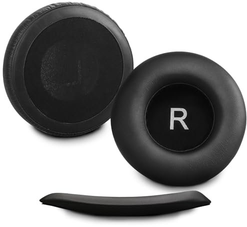 Sodorous K550 Ersatz-Ohrpolster und Kopfband, kompatibel mit AKG K550, K551, K553, Memory-Schaum-Ohrpolster in Schwarz