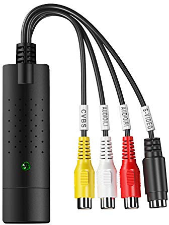 Gathukila USB 2.0 Easy Cap Video TV DVD DVR Capture Adapter Easier Cap USB Video Capture Device Support Win10