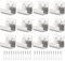Crochet Mural Robuste 12Pcs Support Mural Miroir de Fixation Crochets Muraux en Acier Inoxydable Brossé Crochet Mural a Visser avec Vis pour Bain Cuisine Garage (Argent, Largeur Intérieure de 21mm)