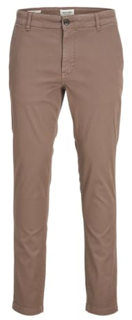 JACK&JONES Herren Jpstmarco Jjarthur Chino Sn Chinohose, Peppercorn, Bundweite: 84 cm, beinlänge: 81 cm