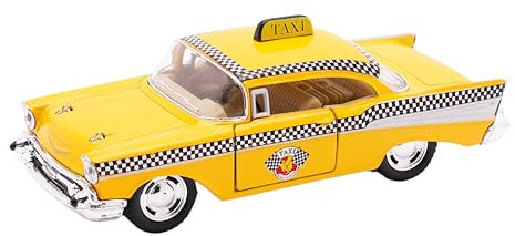 Toyland® 12 cm (5 Zoll) Großes Taxi im New Yorker Stil mit Aufklappbaren Türen – Reibungsbetriebenes Druckguss-Spielzeugfahrzeug – Spielzeug für Jungen