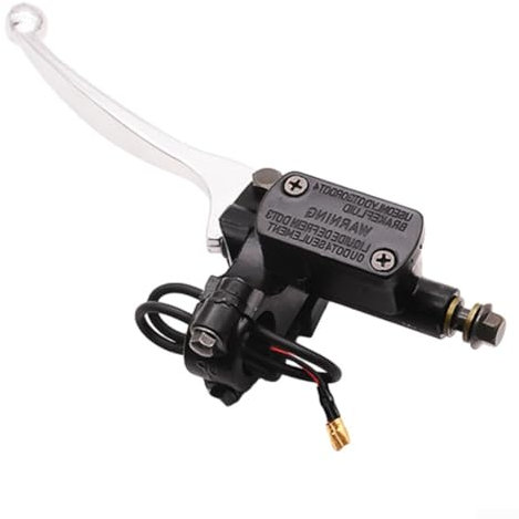 CNANRNANC Hochwertiger hydraulischer Bremshebel rechts, langlebig und praktisch, passend für E-Bikes, Roller, Quad (8 mm links)