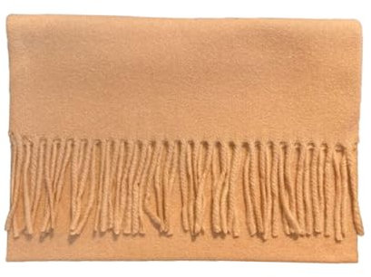 tuwiwol Leichte und einfach zu tragende einfarbige Schals für den Winter. Wollschal für Damen, Lammwollschal, Winterschal, Khaki