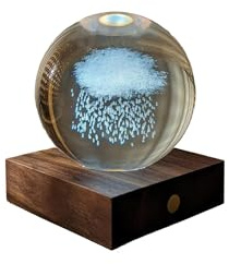 Gingko Amber Crystal Light 3D Laser Rain Cloud