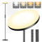 LED Uplighter Floor Lamp, Super Bright Stand Lamp, Dimmable Brightness and 4 Color Temperatures, Remote & Touch Control for Living Room Bedroom Office (Black)