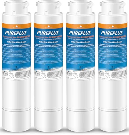 PUREPLUS Kühlschrank-Wasserfilter, kompatibel mit Pure Source Ultra II, 4 Stück