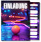 HIDEBLOOM Minigolf Einladungskarten Kindergeburtstag Junge und Mädchen I 12 Stück I DIN A6 (10,5 cm x 14,8 cm) I Einladungen Minigolf I Einladung Geburtstag Golf Kinder I Schwarzlichtminigolf