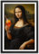 ARTFAVES® Poster - Mona Lisa Aperol | Wanddeko Wandbild Kunst Modern Witzig | ohne Rahmen | 30 x 40 cm