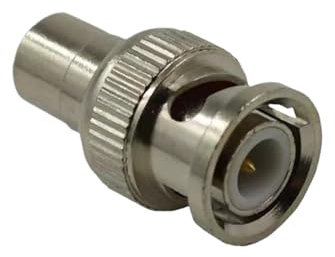 LSSSWM 10 pièces Surveillance BNC mâle vers RCA Femelle connecteur BNC vers AV Femelle RCA Rosette AV Adaptateur Femelle Droit