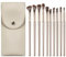 iCovalescent 10 Piezas Brochas de maquillaje Profesional, set de Pinceles de Maquillaje para Base Polvos Colorete Contorno, con cosméticos de PU Bolsa
