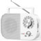Radio Portable AM,FM,SW,FM Poste Radio Portable,Alimentée Secteur et la Batterie pour Une Réception,Haut-Parleur Intégré et Prise Casque Une Utilisation à la Maison/Extérieur/Camping/Urgence（Blanc）