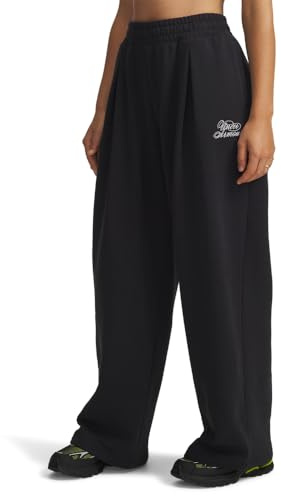 Under Armour Rival Fleece Script Pt - Black/White - LG